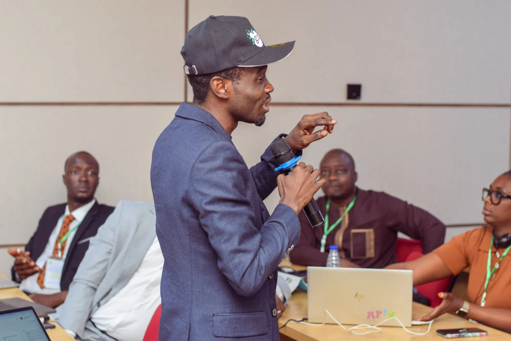 Festus Oyebami speaking at an institutional forum