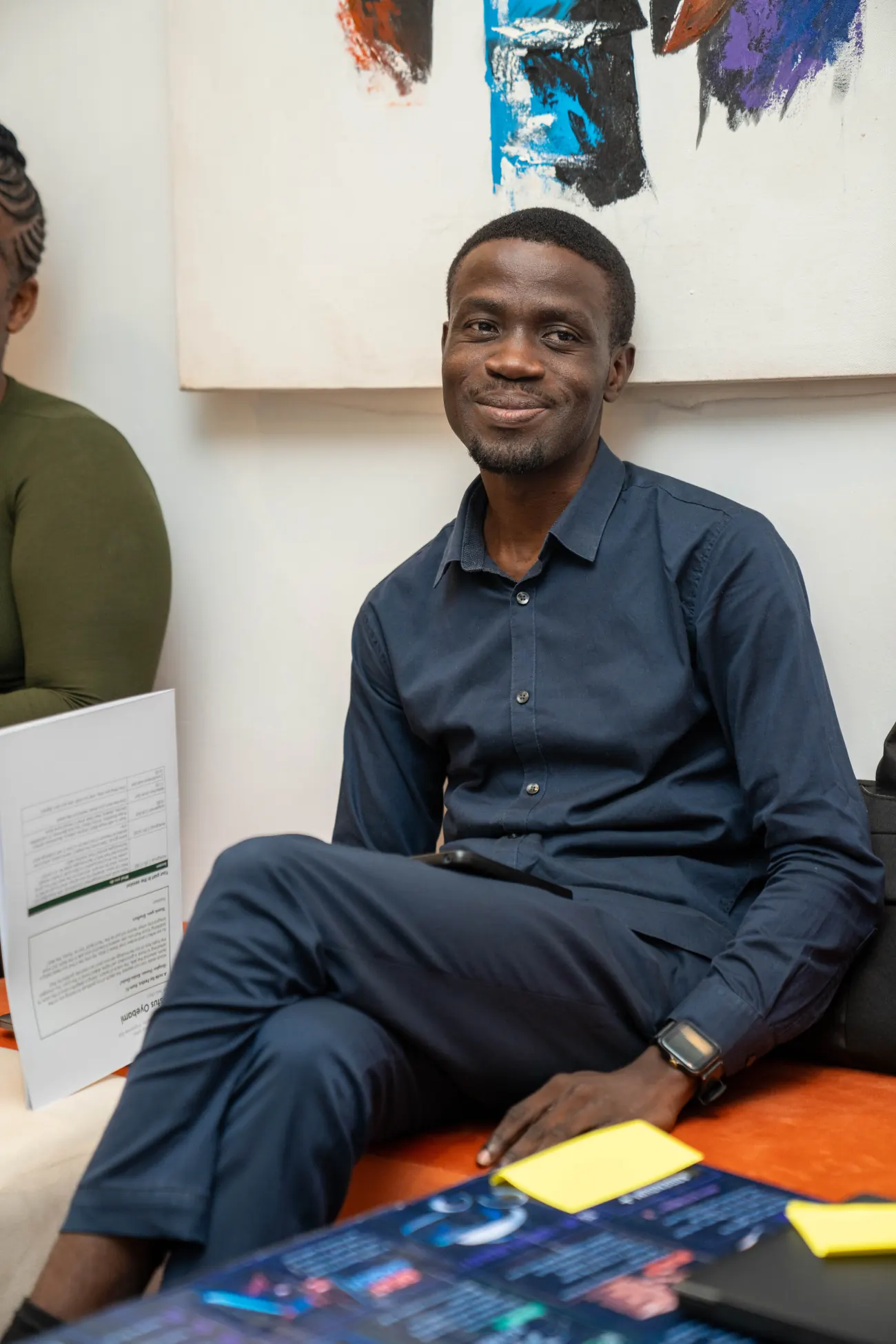 Festus Oyebami during a working session