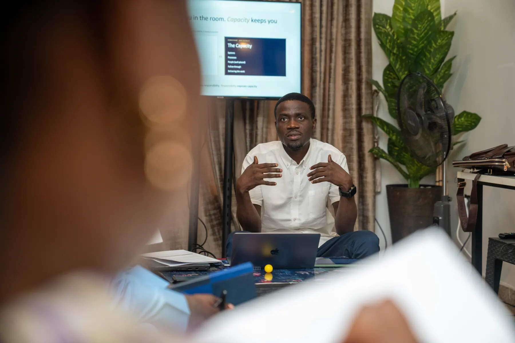 Teaching during a session