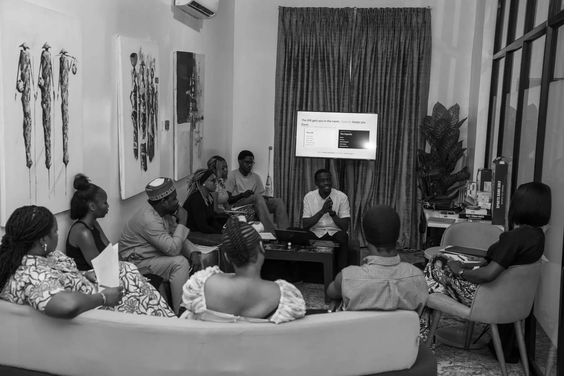 A working session in progress